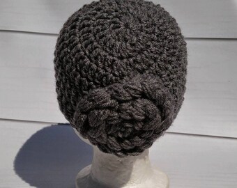 Old lady Wig, Granny Wig, Crochet wig, Old lady Costume, Gray wig, Halloween wig, crochet hat