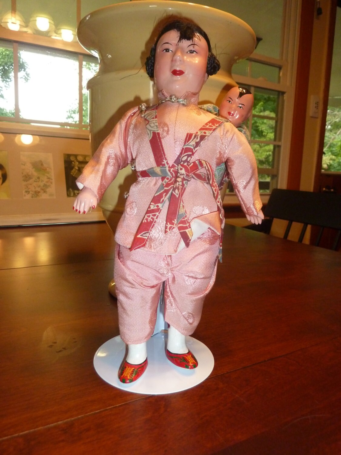 Vintage Chinese Paper Mache' Doll