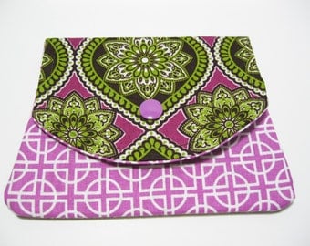 Fabric Womens Wallet, Cotton Fabric Wallet, Credit Card Holder, Business Card Holder, Gift Card Holder, Gift Under 20