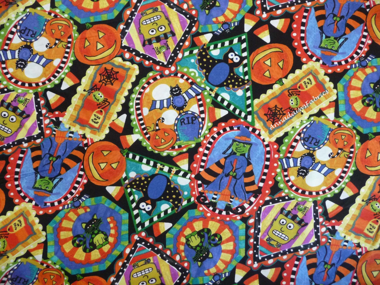 Halloween Quilt Fabric In The Beginning 2JHG1 Not So Spooky