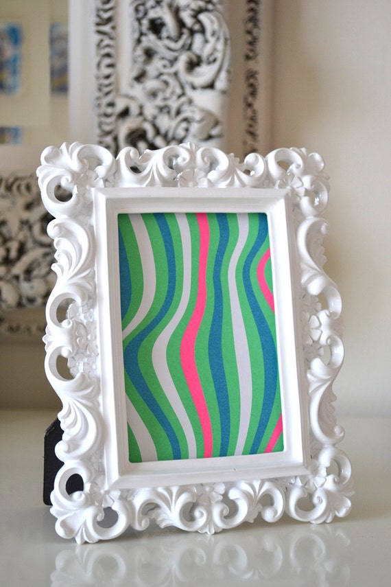 White Baroque Frame Ornate White frame White 4x6 frame