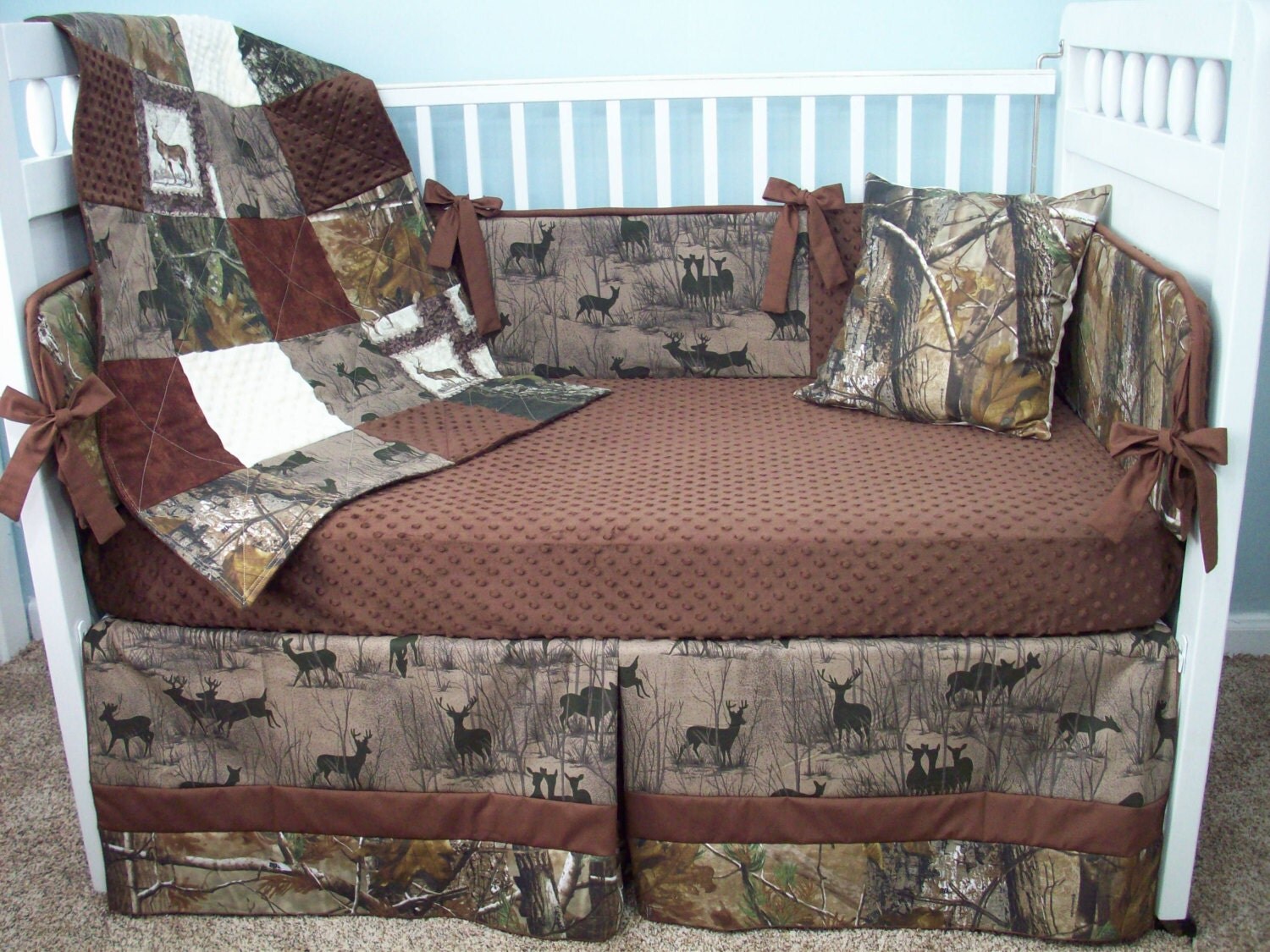 Custom Crib Bedding Set Custom Baby Bedding by LoveableQuiltsNMore