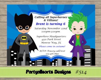 Joker Birthday Invitations 9