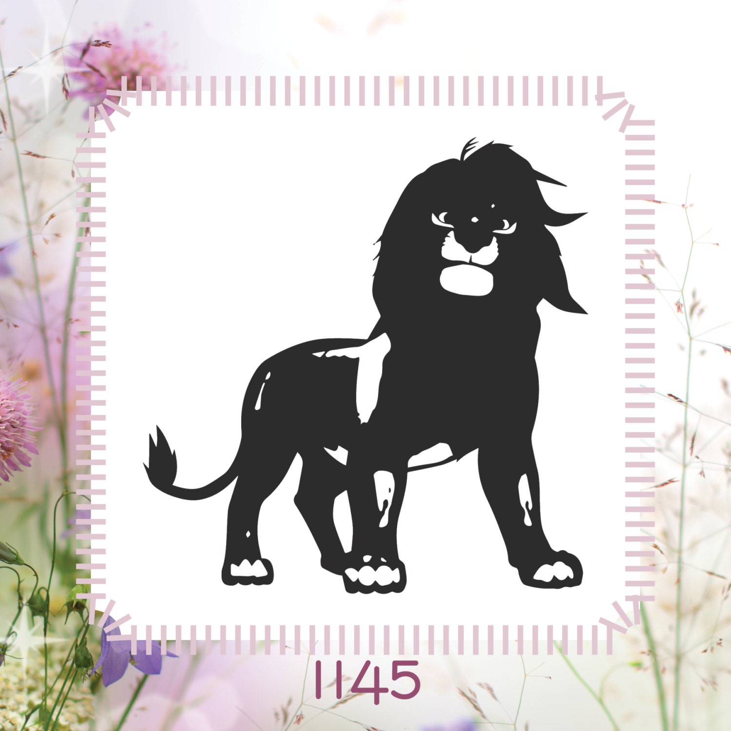 Lion King Stencil or Wall Decal