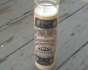 Vintage OUIJA BOARD CANDLE Halloween Decoration Wedding Table Decor Witchcraft Spirit Board Candleholder