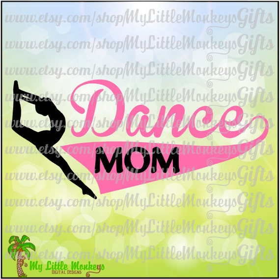 Download Dance Mom Title Design Full Color Digital File 300 dpi Jpeg