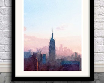 New York City Skyline, Art Print, big apple , New York , USA print, Manhattan,Pic no 11