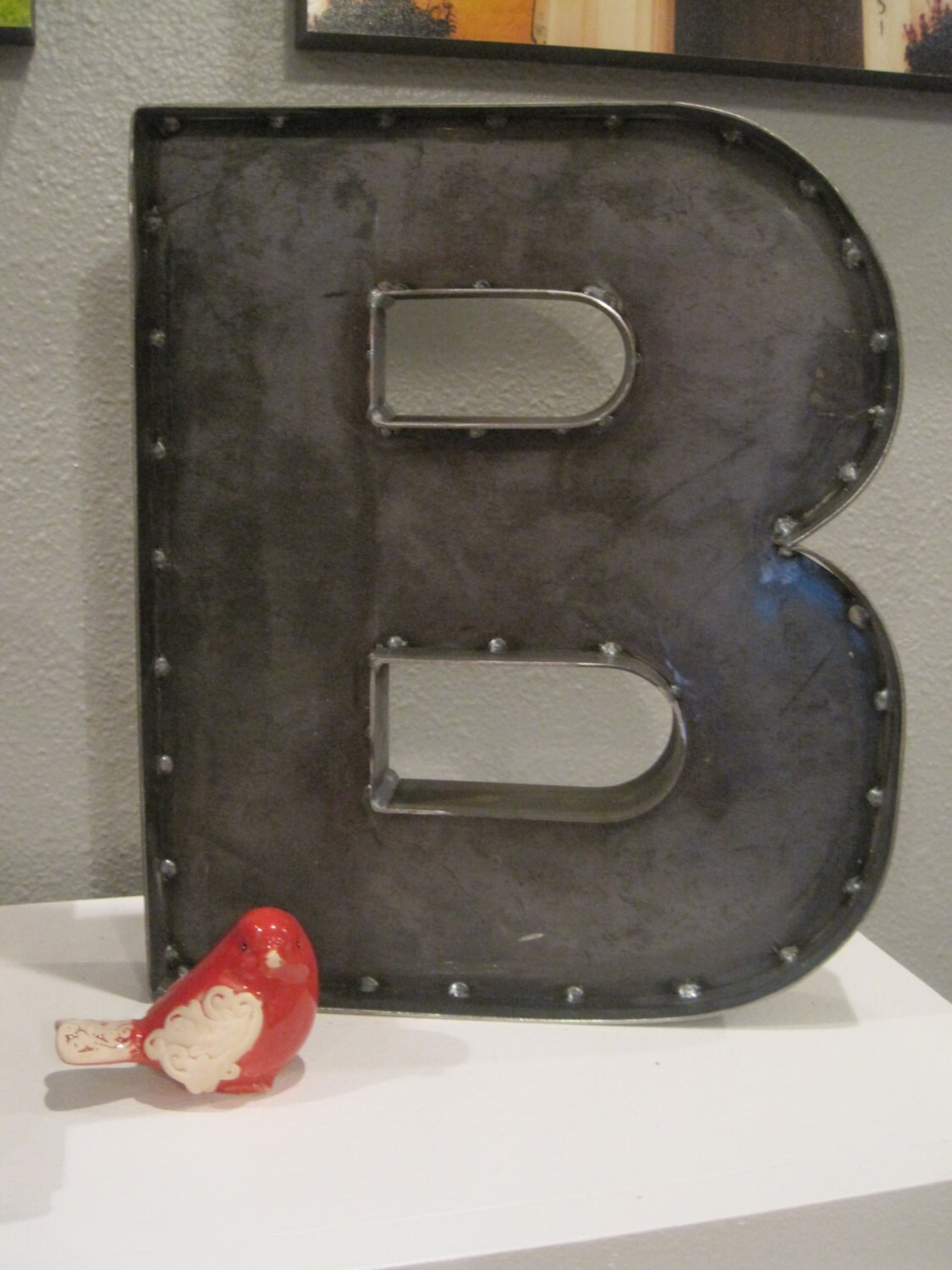 12 Steel Metal Letters for Shelf or WallA to Z