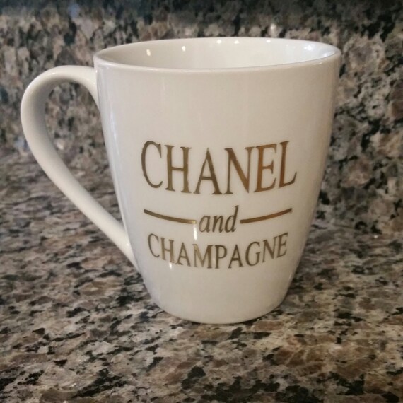 Chanel and Champagne Coffee Mug/ Chanel/ Chanel and Champagne/