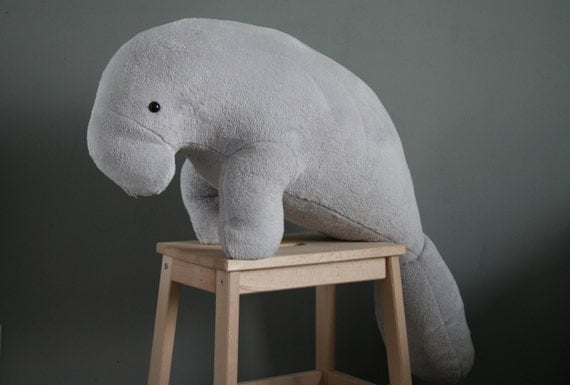 giant plush manatee