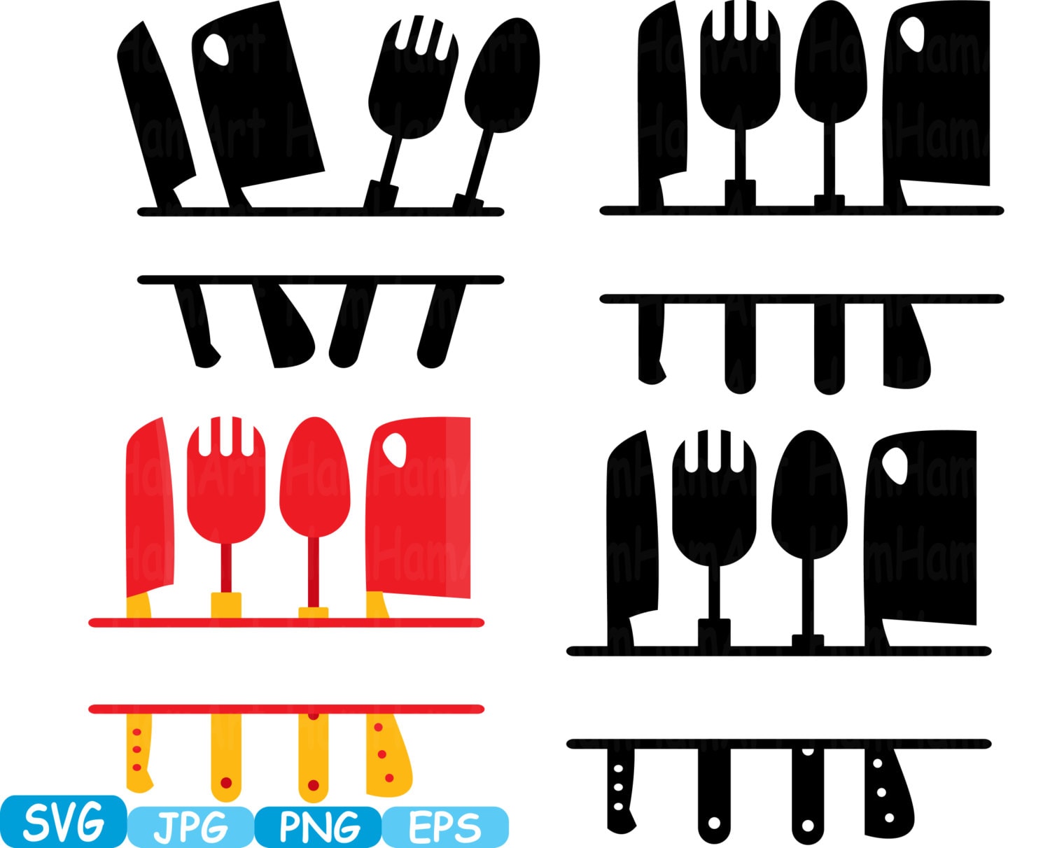 Download Kitchen SVG file Cutting files Cricut & Cameo Kitchen Utensils Silhouette SVG Cooking food ...