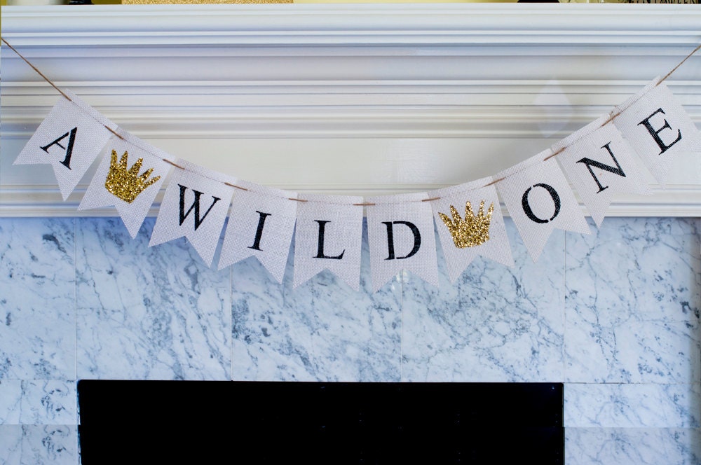 A Wild One Banner Wild One Burlap Banner Wild One Sign