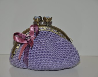 purple wedding purse