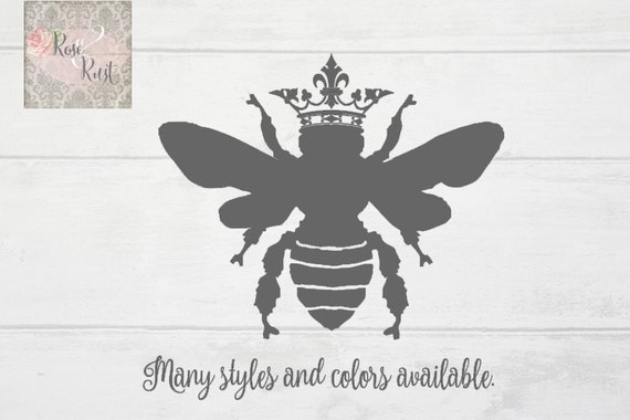 French Bee Decal Queen Bee Decal French Country Bee France