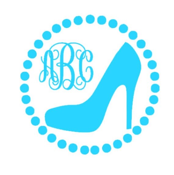 Items similar to High Heel Monogram, Shoe Monogram, Glamorous Monogram