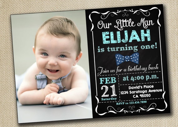 Baby Boy Girl First Birthday Invitation 1st by PrintablesToYou