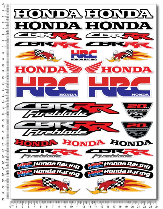 Honda hrc woody decals #7
