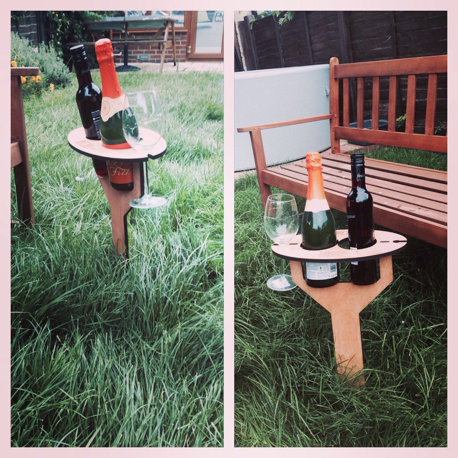 Wine glass picnic table tall version