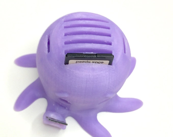 Octopus SD Card Holder | Fits 6 SD Cards and 3 Micro SD Cards | 3D Printed