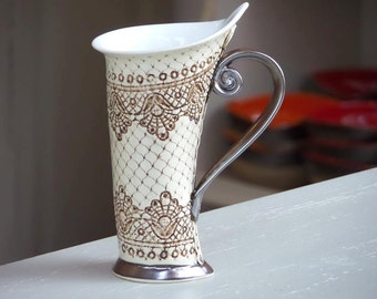 Ceramic Mug, Tea Mug,Handbuilding, Ceramics and pottery, Ceramic cup, Tea cup, Coffee cup, Coffee mug, Handmade mug, Unique mug,