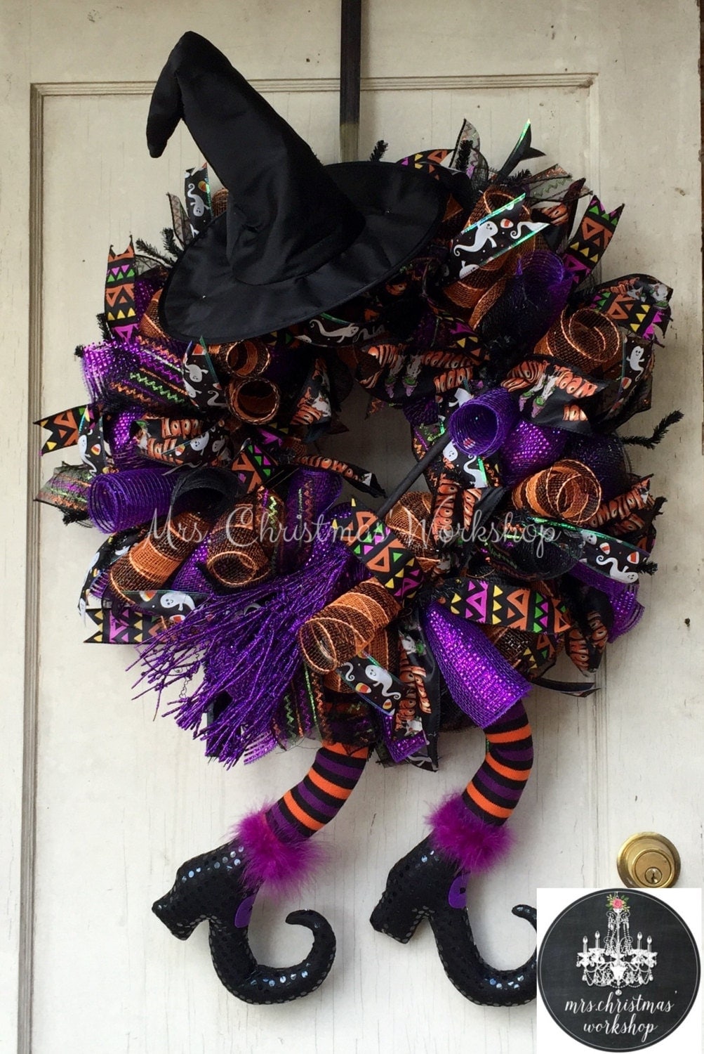 halloween wreath deco mesh wreath witch wreath fall wreath halloween wreath deco mesh wreath witch wreath fall wreath