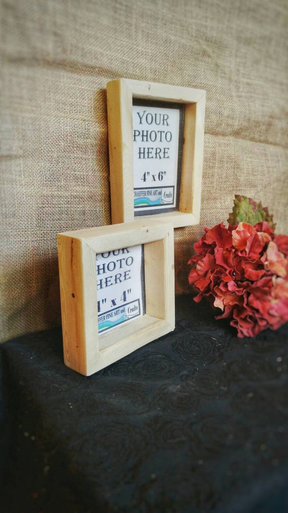 Items similar to Unfinished Box Frame, Unfinished Frames, Square Wood