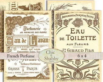 Items similar to Shabby Chic Printable French Labels/Tags/Stickers on Etsy