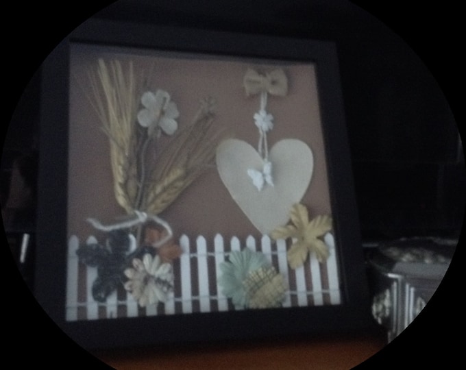 Shadowbox Heart and Butterfly