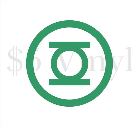 Green Lantern Vinyl XSSMALL Car Decal Justice by FiveDollarVinyl