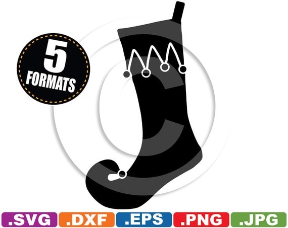 Download Christmas Stocking Silhouette Clip Art Image svg & dxf