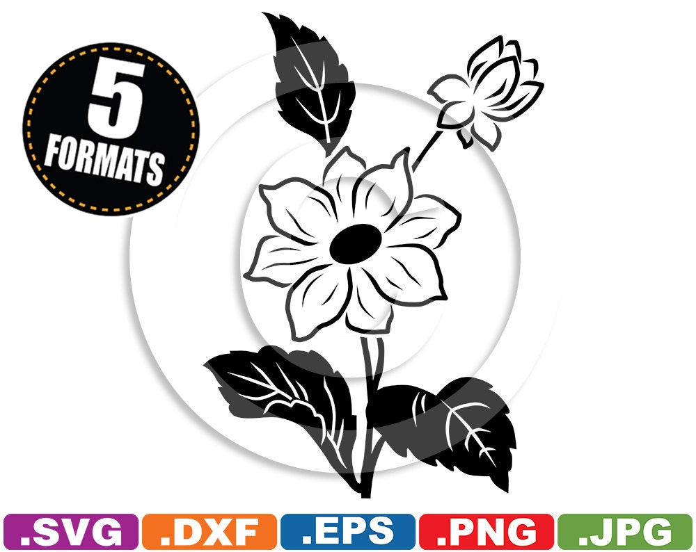 Download Daisy / Flower Clip Art svg & dxf cutting files for Cricut