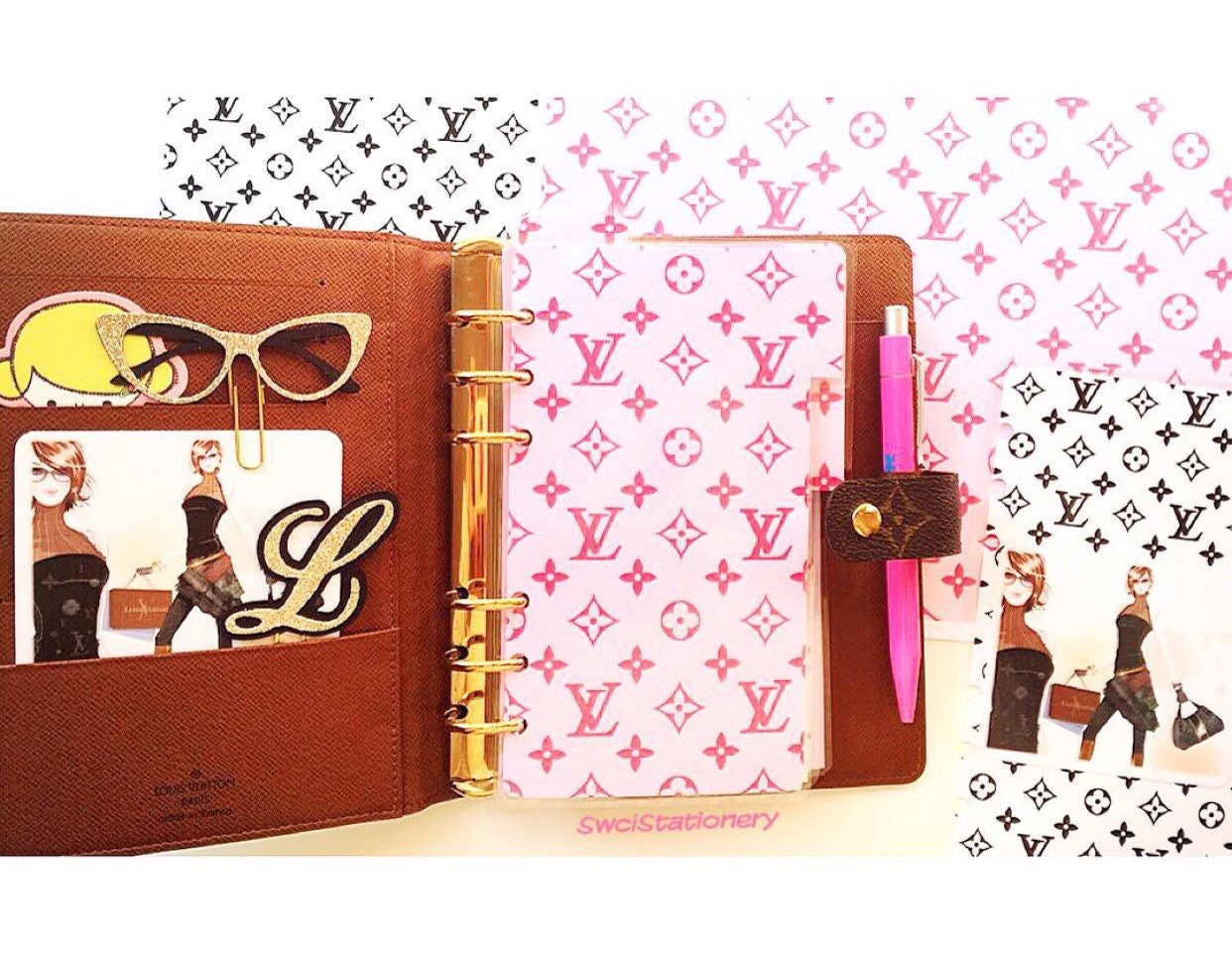 Louis Vuitton Planner Package. Dividers / inserts