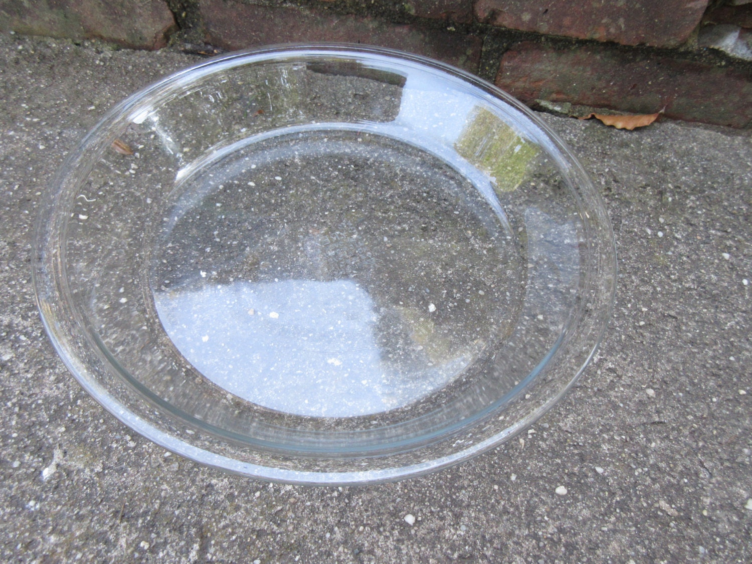 Vintage 10 Clear Glass Pie Plate Dish Round Baking Pie