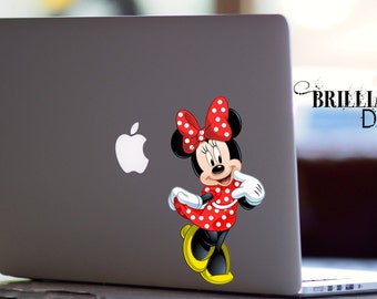 Minnie Mouse, Minnie Mouse decal ,Minnie Mouse sticker, Minnie Mouse MacBook Pro, MacBook Air, MacBook, Gift, For her, geekery