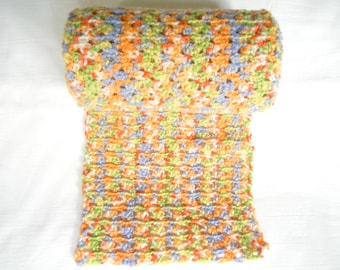 Crochet rainbow scarf, multicolour scarf, crochet scarf, warm scarf, hippie scarf, hipster scarf