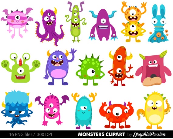 monster clipart etsy - photo #21