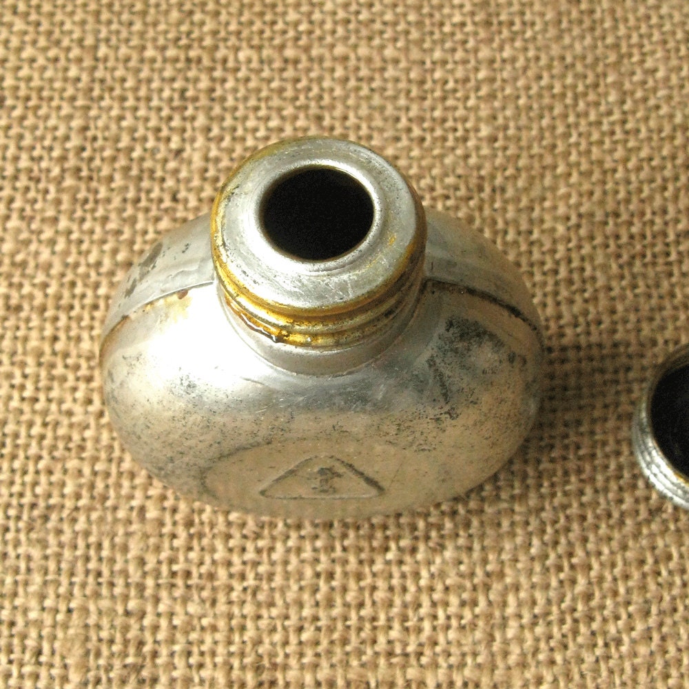 Vintage Gun Oil Can Military Oil Tin Metal Container Oil