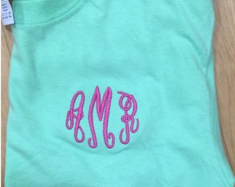 monogram tee shirts