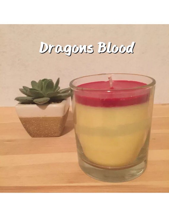 Dragons Blood 6 Oz Hand Poured Candle. Smells by LoosenUpcandles