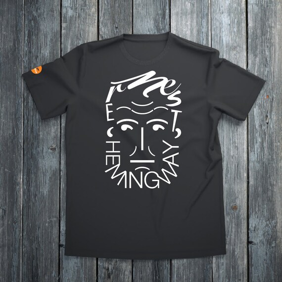 Ernest Hemingway T-shirt Ernest Hemingway Tee by TypeWritersStore