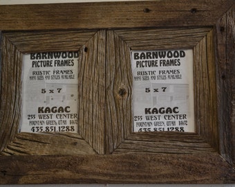 RusticBarn Wood Collage 5 X 7( 2) place barnwood collage