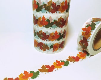 25% OFF Fall and Halloween, Gathered Fall Leaves, Oak Leaves, Autumn, Washi Tape