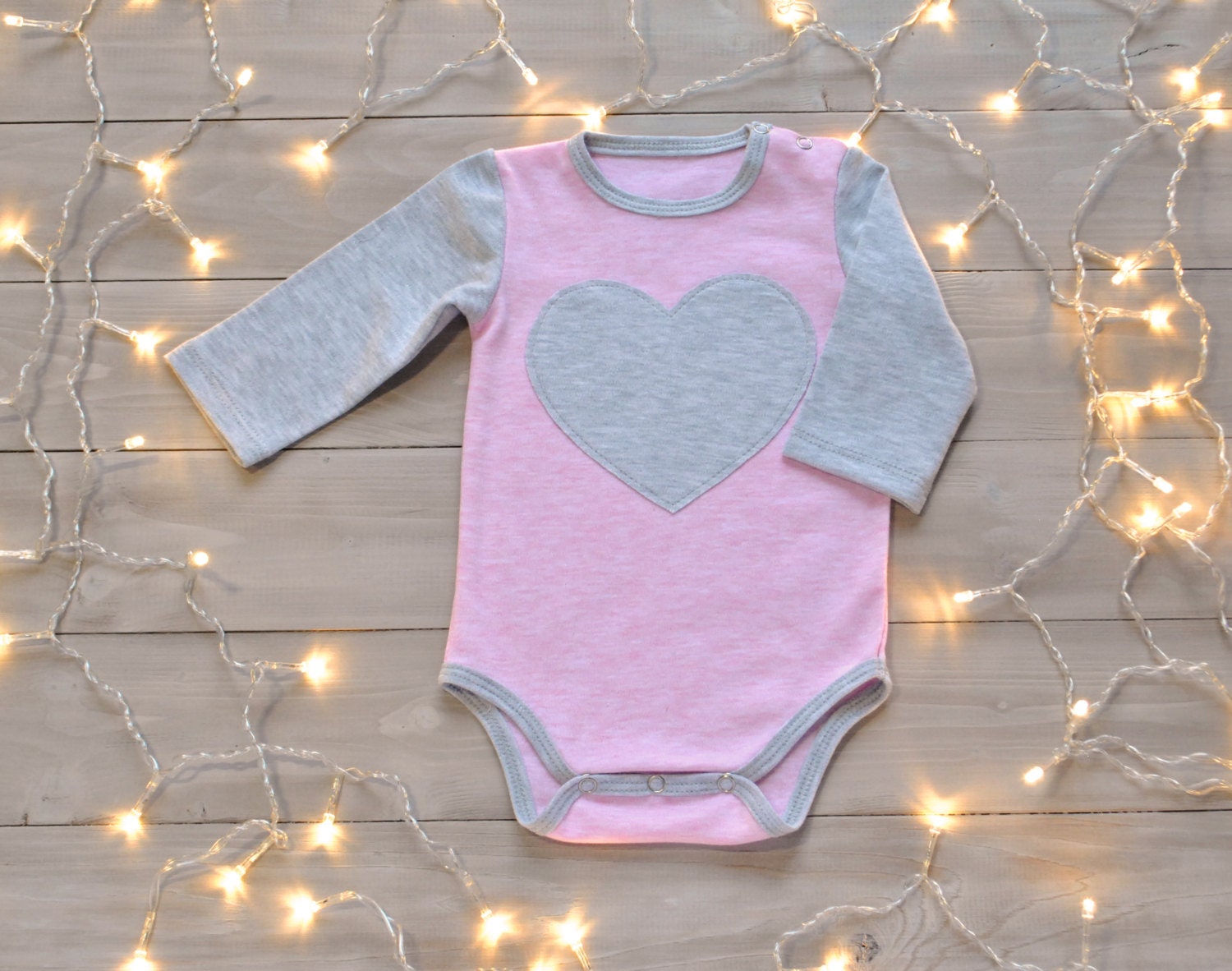 baby clothes pink onesie baby girl onesie by HandmadeStoreTS