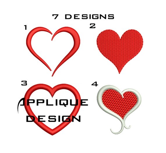 heart embroidery files heart embroidery files