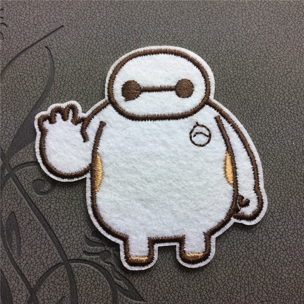 her0 6 big max kawaii machine baymax embroidered