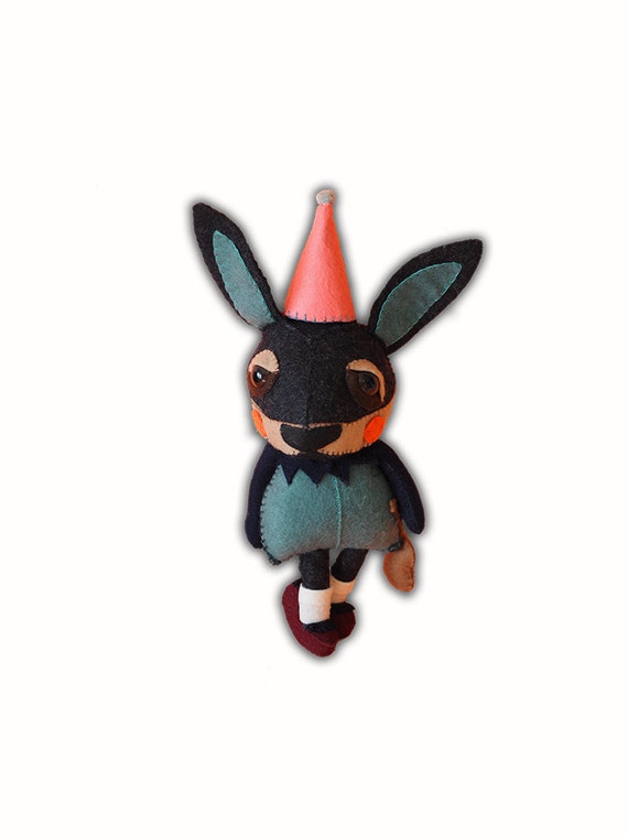 Suki the Rabbit handmade plush creature plushie toy