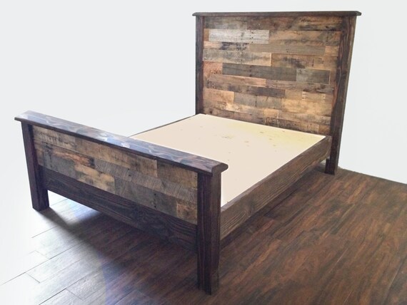 Custom Made Reclaimed Wood Platform Bed Twin Full Queen King Custom Made Reclaimed Wood Platform Bed Twin Full Queen King