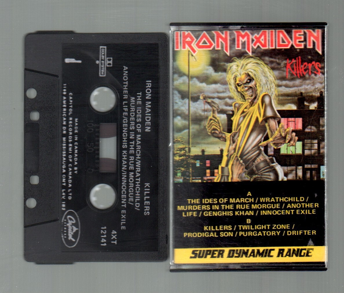 Download Vintage Cassette Tape : Cassette Tape Iron Maiden Killers
