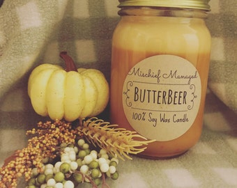 ButterBeer 16 oz Soy Candle
