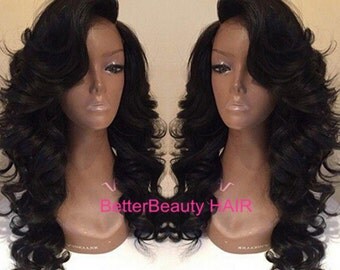 naked virgin human body wave hair lace front wig&full lace wigs glueless natural hairline human hair wigs for women